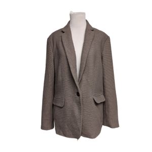 Ann Taylor Single Button Notched Collar Blazer Jacket - Women's Size 14
